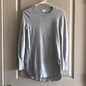 Gray Wool Tunic Sweater